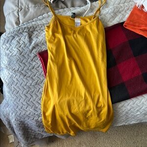 Divided Mustard Yellow Camisole Top